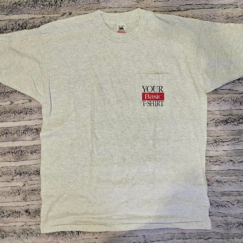 Fruit-of-the-loom Men's Grey T-shirt